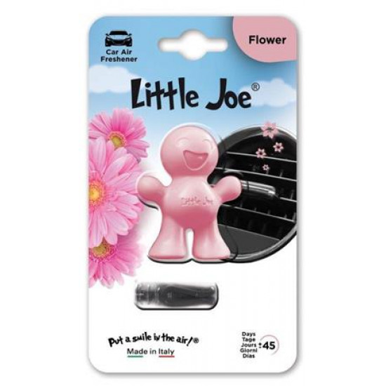 Autóillatosító, szellőzőrácsra, LITTLE JOE "Flower", rózsaszín