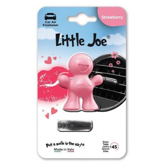 Autóillatosító, szellőzőrácsra, LITTLE JOE "Strawberry", s.rózsaszín