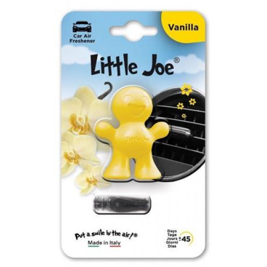 Autóillatosító, szellőzőrácsra, LITTLE JOE "Vanilla", sárga