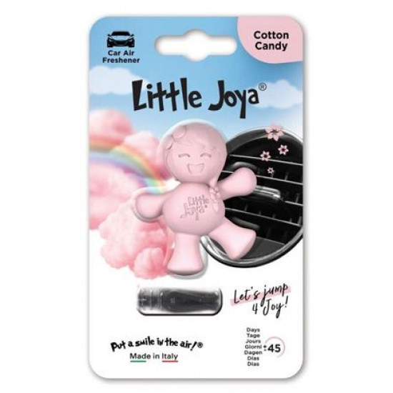 Autóillatosító, szellőzőrácsra, LITTLE JOYA "Cotton Candy", rózsaszín