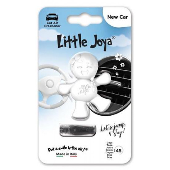 Autóillatosító, szellőzőrácsra, LITTLE JOYA "New Car", fehér