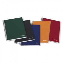 Spirálfüzet, A4, kockás, 150 lap, keményfedeles, AMBAR "Ideas", vegyes színek Spirálfüzet, A4, kockás, 150 lap, keményfedeles, AMBAR "Ideas", vegyes színek