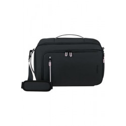Utazótáska, kabin méret, 21l, 3 in 1, AMERICAN TOURISTER "Puffypop", fekete