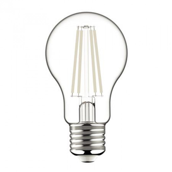 LED izzó, filament, E27, gömb, A60, 8,5W, 1055lm, 4000K, AVIDE