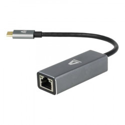 Adapter, USB-C 3.0/Ethernet, AVAX "AD604", fekete-alumínium Adapter, USB-C 3.0/Ethernet, AVAX "AD604", fekete-alumínium