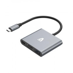 USB elosztó-HUB, 3 port, USB 3.0, AVAX "HB9031 Prime", fekete-alumínium USB elosztó-HUB, 3 port, USB 3.0, AVAX "HB9031 Prime", fekete-alumínium
