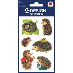 Matrica, papír, 3 ív AVERY ZWECKFORM, "Z-Desing No.4306", sünik