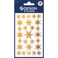 Ablakmatrica, 2 ív, 76x120 mm, AVERY ZWECKFORM, "Z-Desing No.52252", arany csillagok Ablakmatrica, 2 ív, 76x120 mm, AVERY ZWECKFORM, "Z-Desing No.52252", arany csillagok