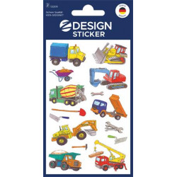 Matrica, papír, 2 ív, 76x120 mm, AVERY ZWECKFORM, "Z-Desing No.53209", munkagépek