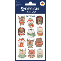 Matrica, tetoválás, 1 ív, 76x120 mm, AVERY ZWECKFORM, "Z-Desing No.54151", állatok Matrica, tetoválás, 1 ív, 76x120 mm, AVERY ZWECKFORM, "Z-Desing No.54151", állatok