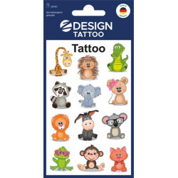 Matrica, tetoválás, 1 ív, 76x120 mm, AVERY ZWECKFORM, "Z-Desing No.56761", állatok