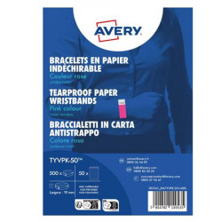 Karszalag, szakadásbiztos, 265x19 mm, AVERY ZWECKFORM "Tyvek", rózsaszín Karszalag, szakadásbiztos, 265x19 mm, AVERY ZWECKFORM "Tyvek", rózsaszín