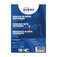 Karszalag, szakadásbiztos, 265x19 mm, AVERY ZWECKFORM "Tyvek", piros