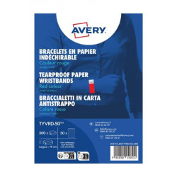 Karszalag, szakadásbiztos, 265x19 mm, AVERY ZWECKFORM "Tyvek", piros Karszalag, szakadásbiztos, 265x19 mm, AVERY ZWECKFORM "Tyvek", piros