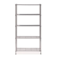 Polcrendszer, fém, 5 polc, 200x90x35 cm, ALBA Polcrendszer, fém, 5 polc, 200x90x35 cm, ALBA
