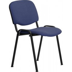 Tárgyalószék, szövetborítás, fekete fémváz, "Felicia", kék Tárgyalószék, szövetborítás, fekete fémváz, "Felicia", kék