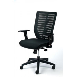 Irodai szék, fekete szövetborítás, feszített hálós háttámla, fekte lábkereszt, MAYAH "Superstar" Irodai szék, fekete szövetborítás, feszített hálós háttámla, fekte lábkereszt, MAYAH "Superstar"