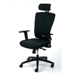 Irodai szék, állítható karfával, fekete szövetborítás, fekete lábkereszt, MAYAH "Greg" Irodai szék, állítható karfával, fekete szövetborítás, fekete lábkereszt, MAYAH "Greg"