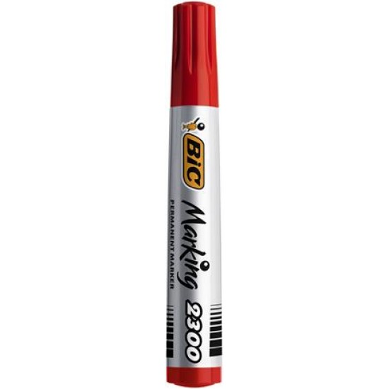 Alkoholos marker, 3,7-5,5 mm, vágott, BIC "ECO 2300" piros