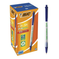 Golyóstoll, 0,32 mm, nyomógombos, BIC "Clic Stic ecolutions", kék Golyóstoll, 0,32 mm, nyomógombos, BIC "Clic Stic ecolutions", kék