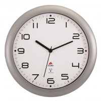 Falióra, rádióvezérlésű, 30 cm, ALBA "Hornewrc", ezüst Falióra, rádióvezérlésű, 30 cm, ALBA "Hornewrc", ezüst