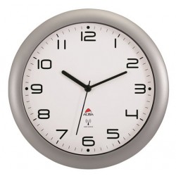 Falióra, rádióvezérlésű, 30 cm, ALBA "Hornewrc", ezüst Falióra, rádióvezérlésű, 30 cm, ALBA "Hornewrc", ezüst