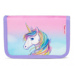 Tolltartó, klapnis, cipzáras, BELMIL "Heart of the Rainbow", unikornis