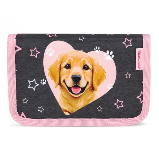 Tolltartó, klapnis, cipzáras, BELMIL "Starry Paws", kutya, golden retriever