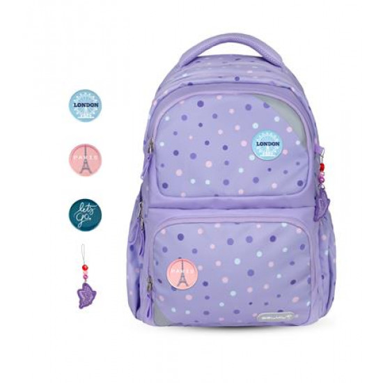 Iskolatáska, BELMIL "Maxi Pack Purple Dots"
