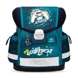 Iskolatáska, fémcsat, BELMIL "Classy Game Zone", kontroller