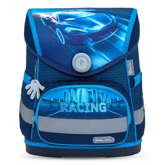 Iskolatáska, BELMIL "Compact Racing Blue Neon"