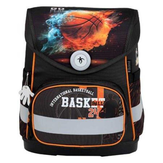 Iskolatáska, mágneszárral, BELMIL "Compact Basketball”, kosárlabda Iskolatáska, mágneszárral, BELMIL "Compact Basketball”, kosárlabda