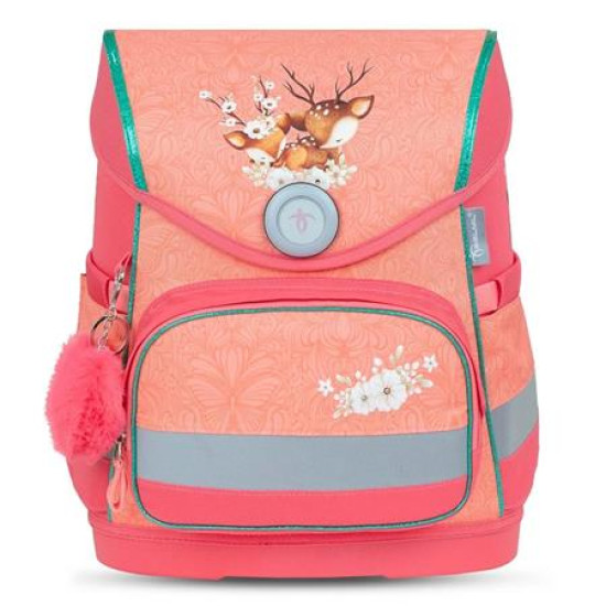 Iskolatáska, mágneszárral, BELMIL "Compact Cute Doe”, őzike Iskolatáska, mágneszárral, BELMIL "Compact Cute Doe”, őzike