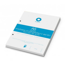 Gyűrűs könyv betét, A5, kockás, 50 lap, BOXER, fehér Gyűrűs könyv betét, A5, kockás, 50 lap, BOXER, fehér