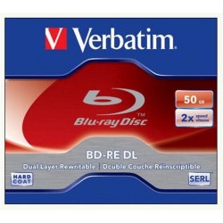 BD-RE BluRay lemez, kétrétegű, újraírható, 50GB, 2x, 1db, normál tok, VERBATIM BD-RE BluRay lemez, kétrétegű, újraírható, 50GB, 2x, 1db, normál tok, VERBATIM