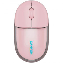 Egér, vezeték nélküli, dual-mode kapcsolat, optikai, CANYON "OnClick 24", rózsaszín