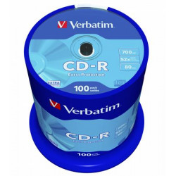 CD-R lemez, 700MB, 52x, 100 db, hengeren, VERBATIM "DataLife" CD-R lemez, 700MB, 52x, 100 db, hengeren, VERBATIM "DataLife"