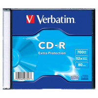 CD-R lemez, 700MB, 52x, 1 db, vékony tok, VERBATIM "DataLife" CD-R lemez, 700MB, 52x, 1 db, vékony tok, VERBATIM "DataLife"