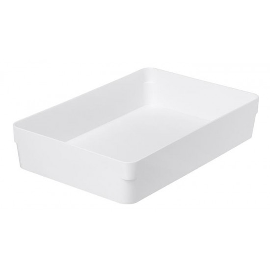 Fiókrendező, 30x6x20 cm, SMARTSTORE "Compact", fehér