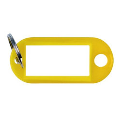 Kulcscímke, 50x20 cm, 10 db, OFFICE PRODUCTS, sárga