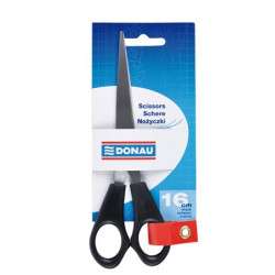 Olló, irodai, 16 cm, DONAU, fekete Olló, irodai, 16 cm, DONAU, fekete