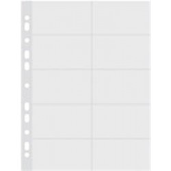 Névjegykártyatartó genotherm, lefűzhető, A4, 40 mikron, víztiszta, DONAU