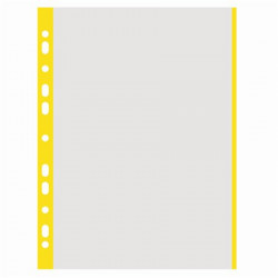 Genotherm, lefűzhető, színes szélű, A4, 40 mikron, narancsos felület, DONAU, sárga Genotherm, lefűzhető, színes szélű, A4, 40 mikron, narancsos felület, DONAU, sárga