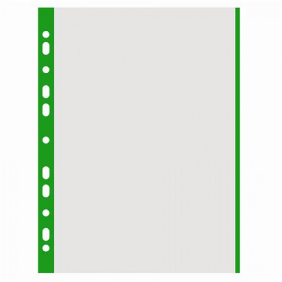 Genotherm, lefűzhető, színes szélű, A4, 40 mikron, narancsos felület, DONAU, zöld