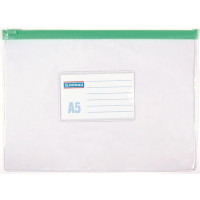 Irattartó tasak, A5, PVC, simítózáras, DONAU