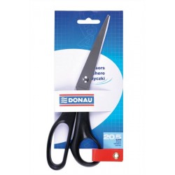Olló, irodai, 20,5 cm, DONAU, fekete
