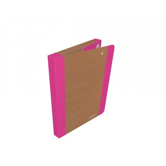 Füzetbox, 30 mm, karton, A4, DONAU "Life", neon rózsaszín