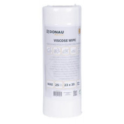 Törlőkendő, univerzális, 25 db, 23x39cm, DONAU "Home", fehér