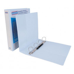 Gyűrűs könyv, panorámás, 4 gyűrű, D alakú, 63 mm, A4, PP, DONAU, fehér Gyűrűs könyv, panorámás, 4 gyűrű, D alakú, 63 mm, A4, PP, DONAU, fehér