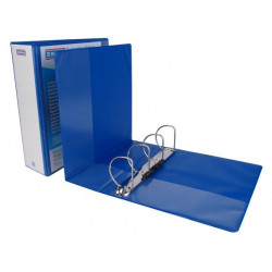 Gyűrűs könyv, panorámás, 4 gyűrű, D alakú, 80 mm, A4, PP, DONAU, kék Gyűrűs könyv, panorámás, 4 gyűrű, D alakú, 80 mm, A4, PP, DONAU, kék